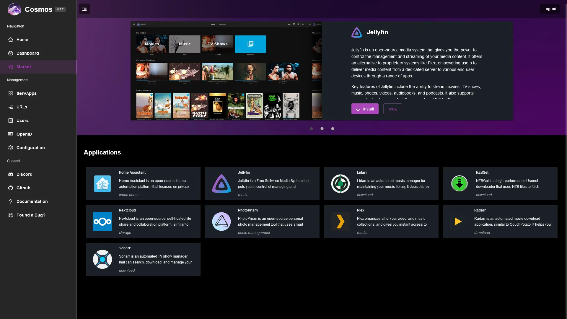 Market Tab