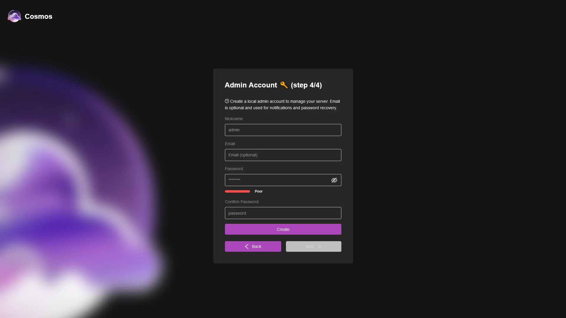 Admin Setup